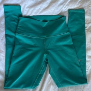 Alo Yoga Airbrush Leggings Ocean Teal Size Small